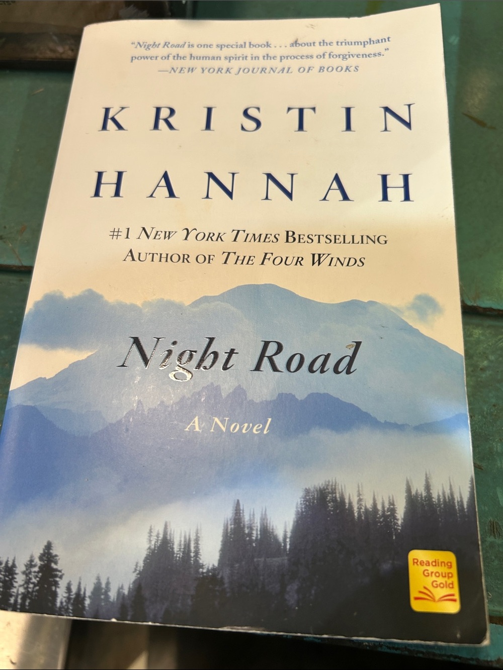 Kristin Hannah "Night Road" Paperback Novel - Blue Gradient Cover